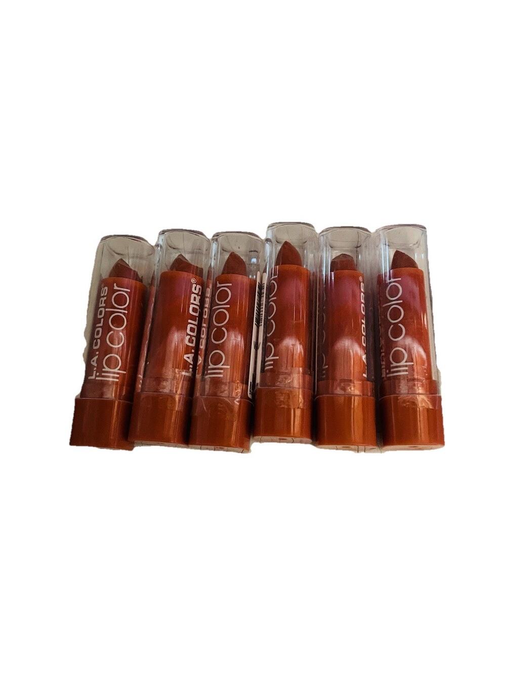 L A COLORS Moisture Rich Lip Color LIPC95 In the Buff 6 Pack Bundle Set New